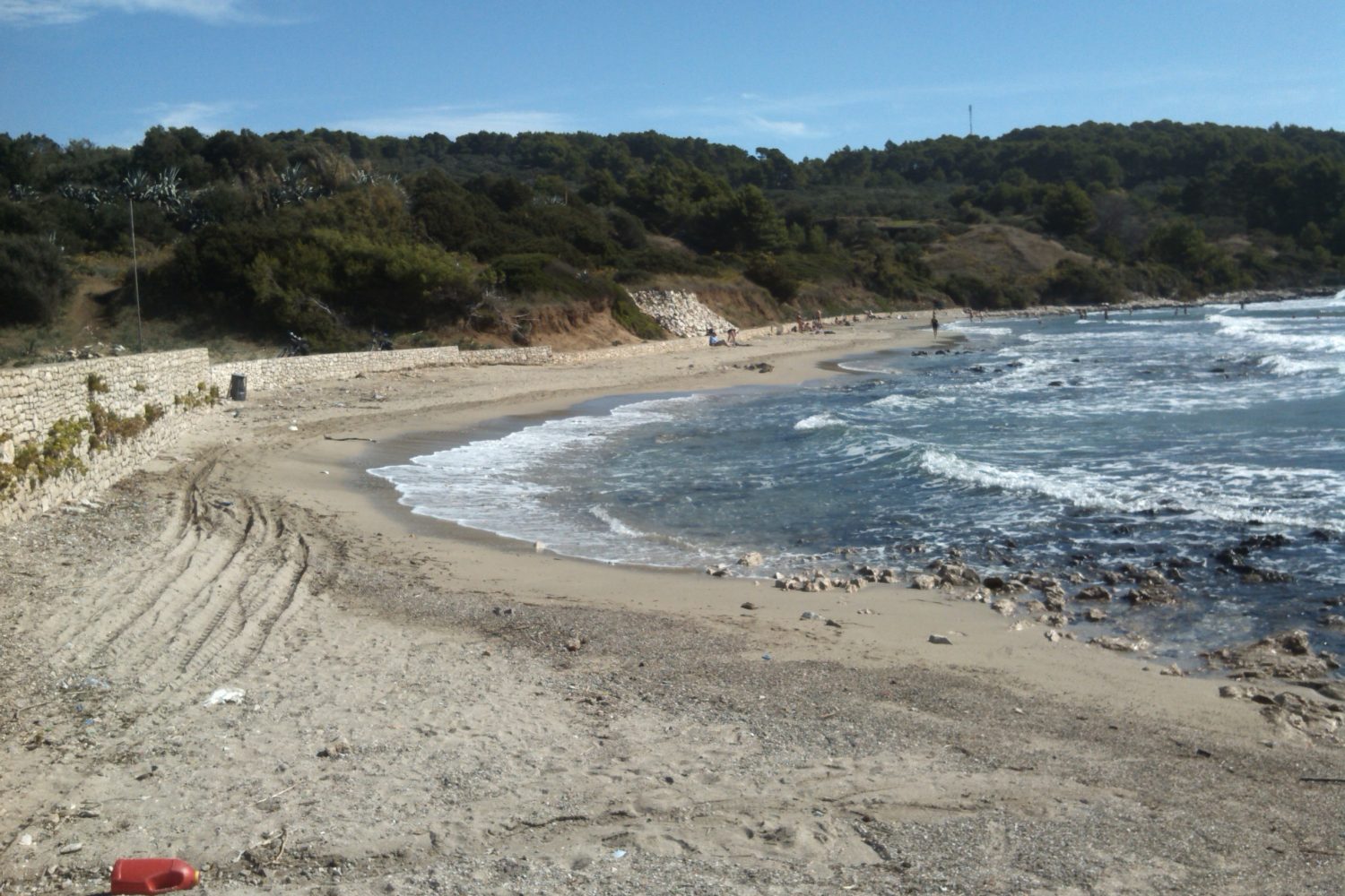 Vela Přina sandy beach Lumbarda — the largest sandy beach on Korčula island